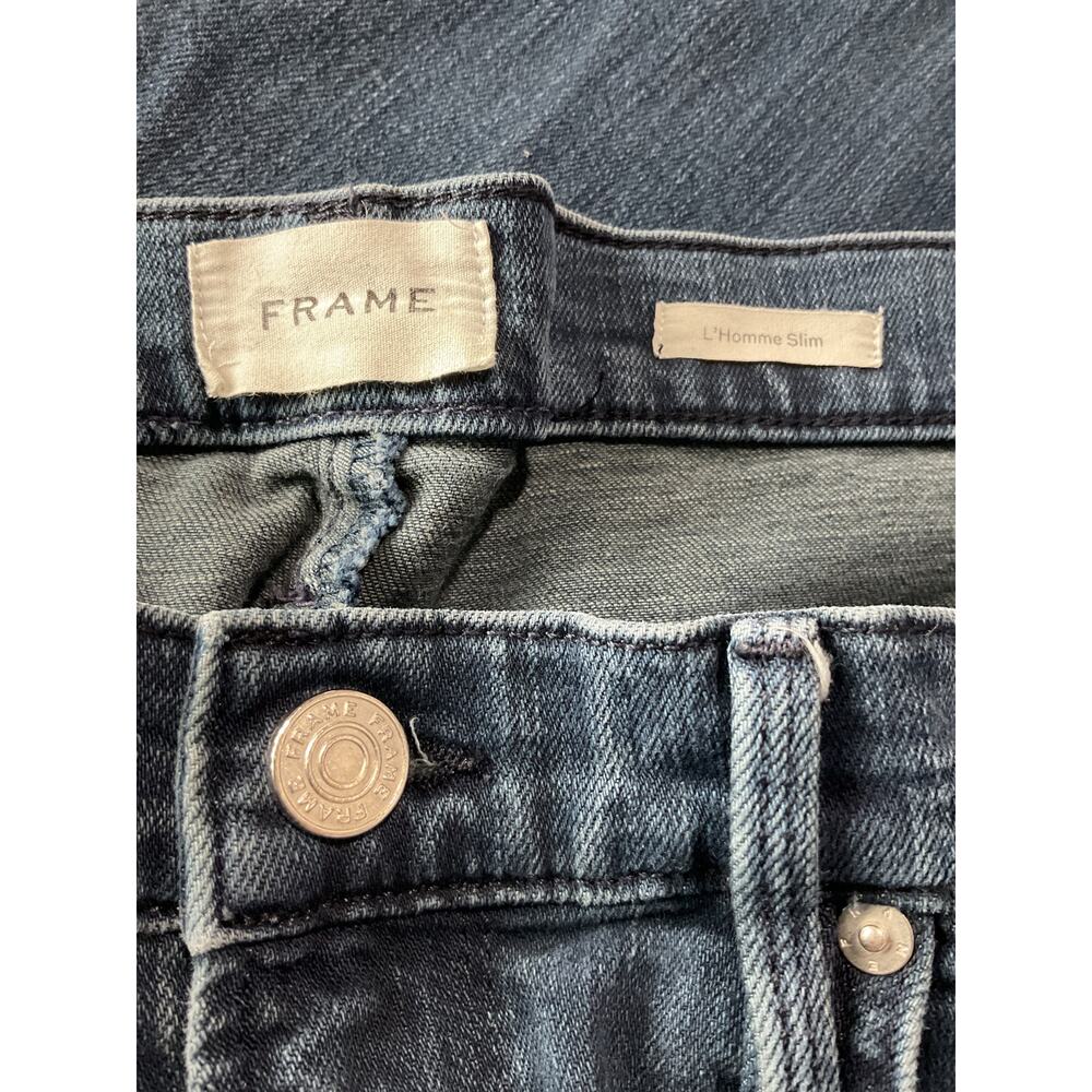 Frame Athletic Catalina Lhomme Denim Jeans Size 34 - Picture 4 of 11